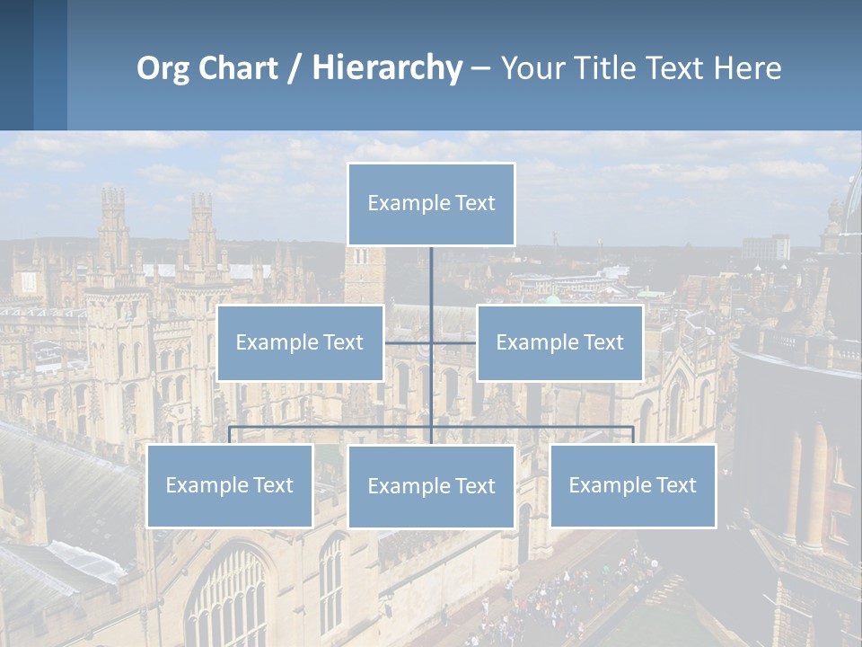 An Aerial View Of A Large Building With A Sky Background PowerPoint Template
