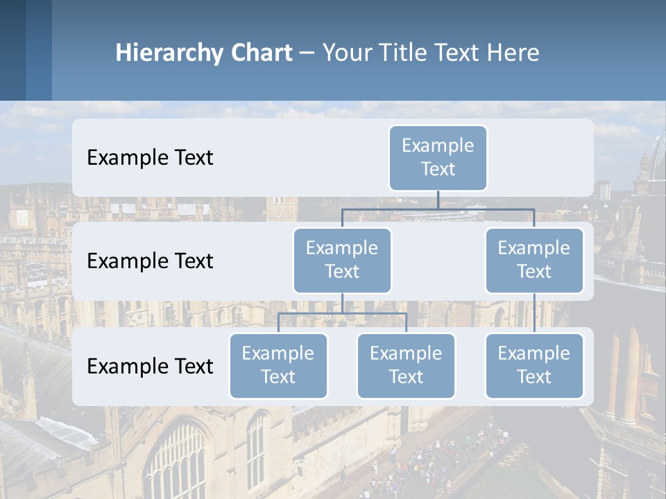 An Aerial View Of A Large Building With A Sky Background PowerPoint Template