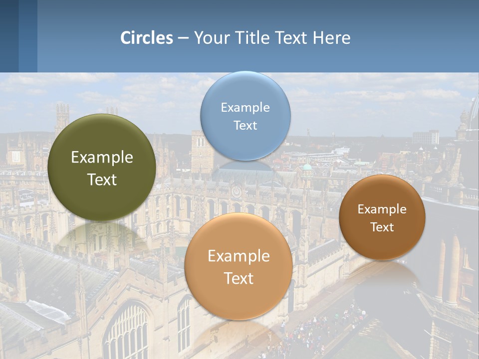 An Aerial View Of A Large Building With A Sky Background PowerPoint Template