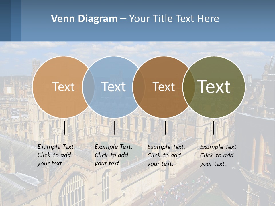 An Aerial View Of A Large Building With A Sky Background PowerPoint Template