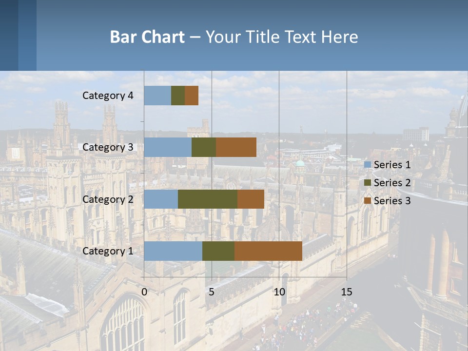 An Aerial View Of A Large Building With A Sky Background PowerPoint Template