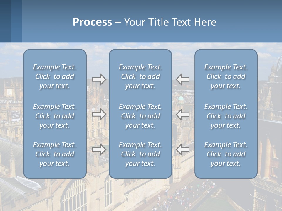 An Aerial View Of A Large Building With A Sky Background PowerPoint Template