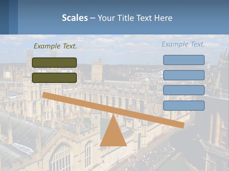 An Aerial View Of A Large Building With A Sky Background PowerPoint Template