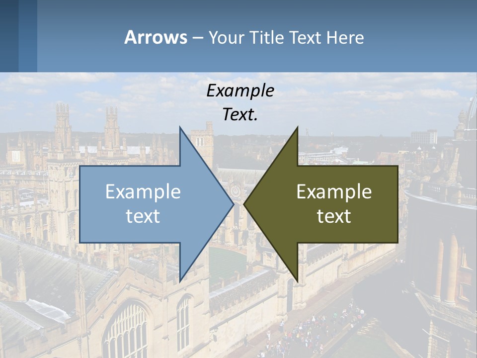An Aerial View Of A Large Building With A Sky Background PowerPoint Template