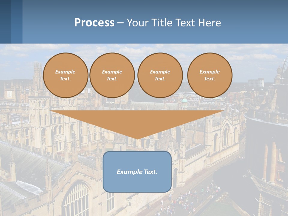 An Aerial View Of A Large Building With A Sky Background PowerPoint Template