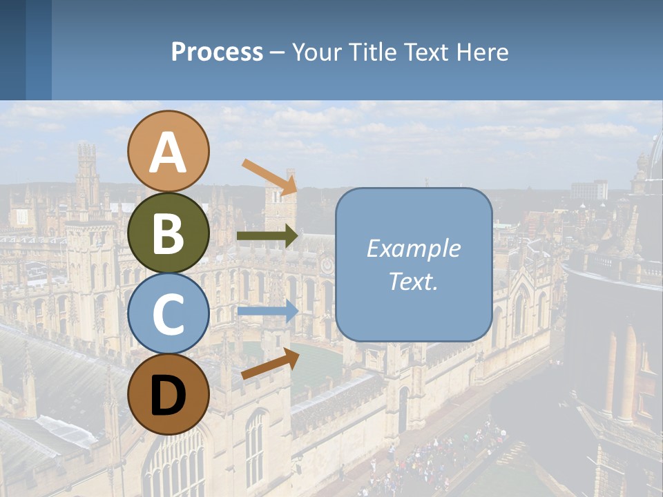 An Aerial View Of A Large Building With A Sky Background PowerPoint Template