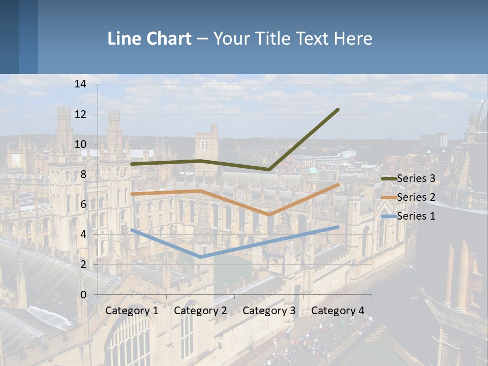 An Aerial View Of A Large Building With A Sky Background PowerPoint Template