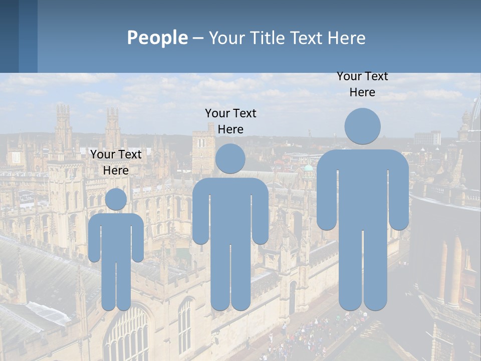 An Aerial View Of A Large Building With A Sky Background PowerPoint Template