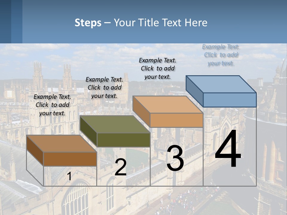 An Aerial View Of A Large Building With A Sky Background PowerPoint Template