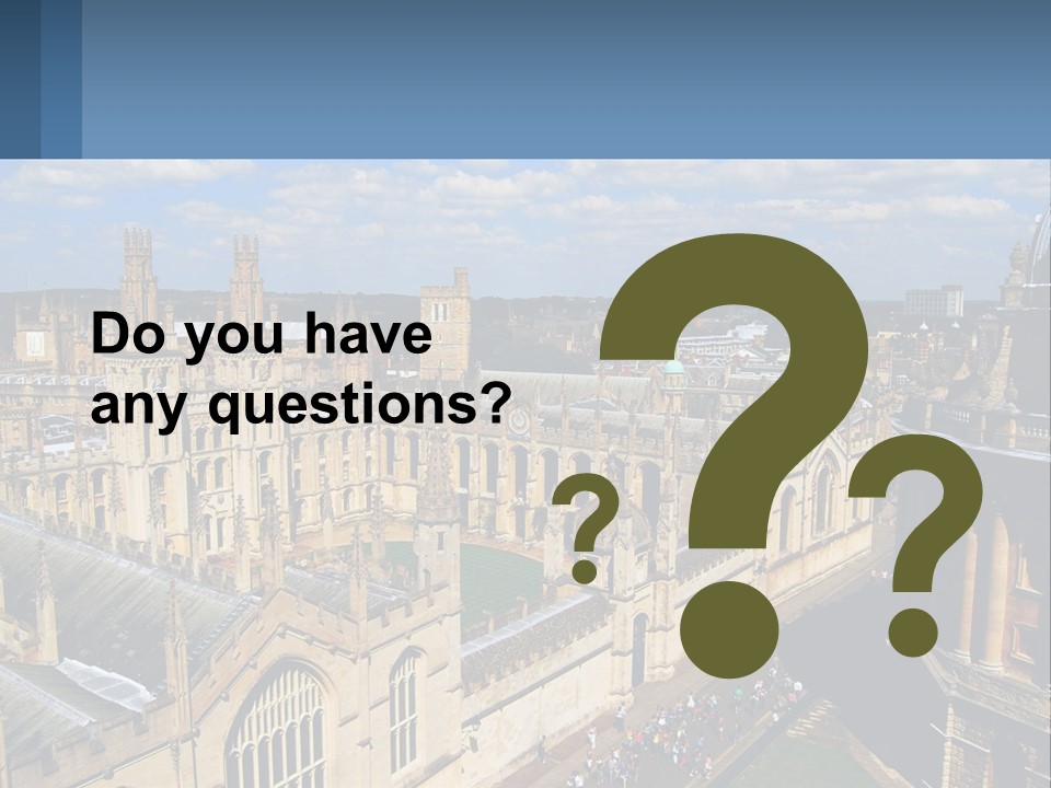 An Aerial View Of A Large Building With A Sky Background PowerPoint Template