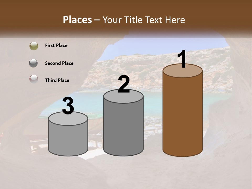 Cove In Baster Terameters In Balearic Islands Of Spain PowerPoint Template