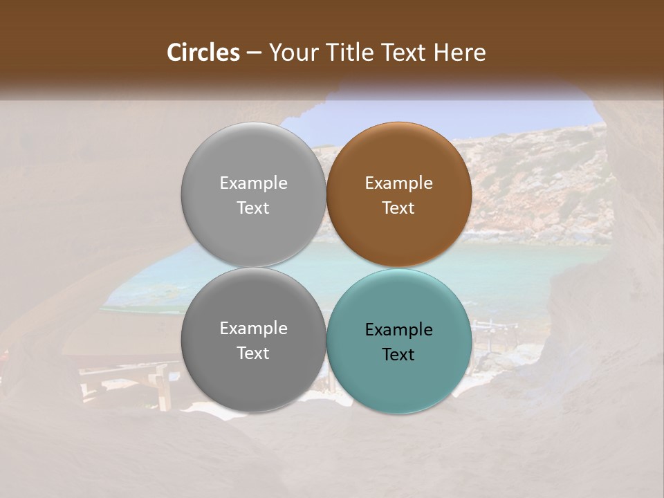 Cove In Baster Terameters In Balearic Islands Of Spain PowerPoint Template