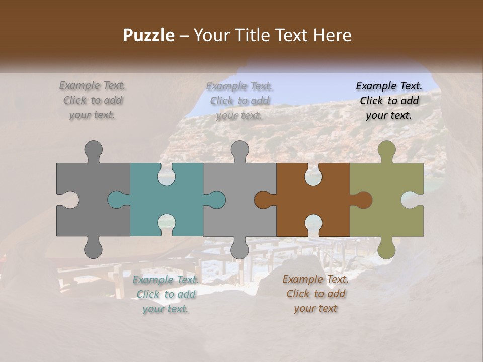 Cove In Baster Terameters In Balearic Islands Of Spain PowerPoint Template