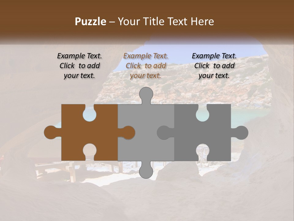 Cove In Baster Terameters In Balearic Islands Of Spain PowerPoint Template