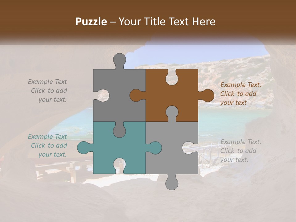 Cove In Baster Terameters In Balearic Islands Of Spain PowerPoint Template