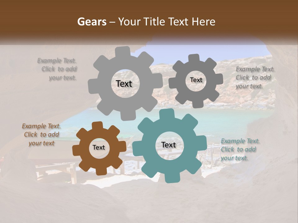 Cove In Baster Terameters In Balearic Islands Of Spain PowerPoint Template