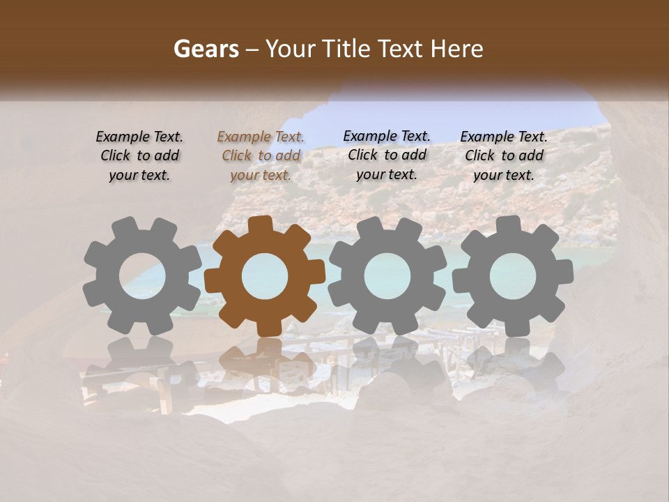 Cove In Baster Terameters In Balearic Islands Of Spain PowerPoint Template