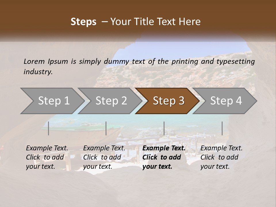 Cove In Baster Terameters In Balearic Islands Of Spain PowerPoint Template