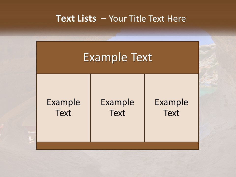 Cove In Baster Terameters In Balearic Islands Of Spain PowerPoint Template