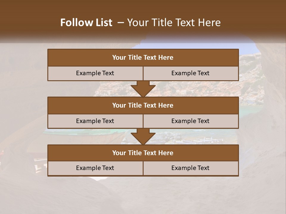 Cove In Baster Terameters In Balearic Islands Of Spain PowerPoint Template