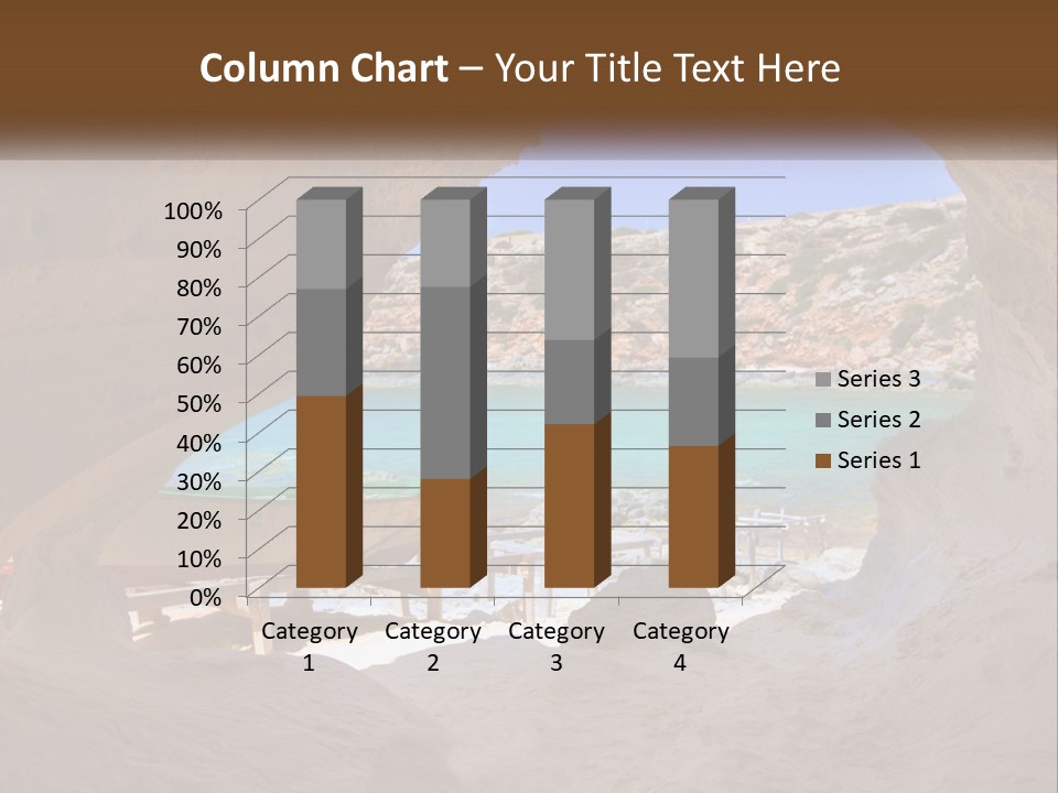 Cove In Baster Terameters In Balearic Islands Of Spain PowerPoint Template