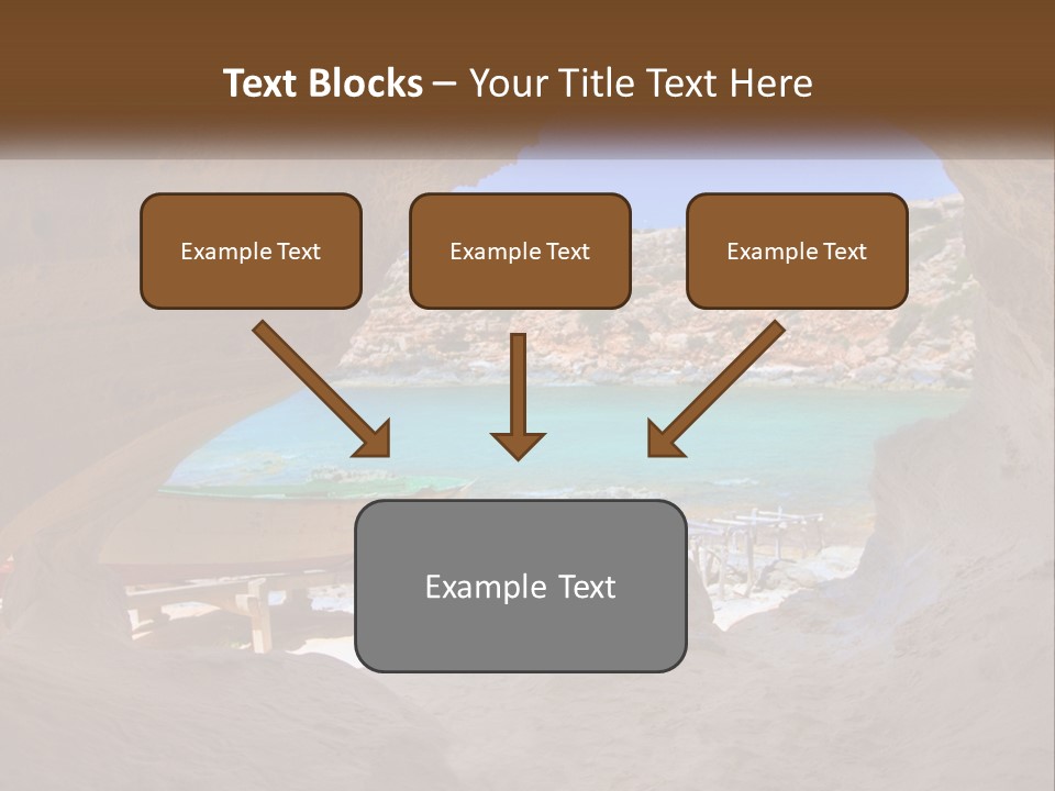 Cove In Baster Terameters In Balearic Islands Of Spain PowerPoint Template