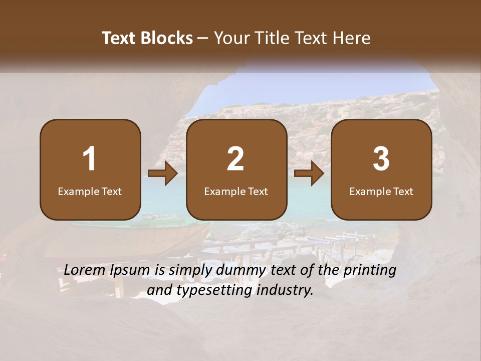 Cove In Baster Terameters In Balearic Islands Of Spain PowerPoint Template