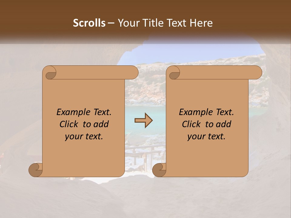Cove In Baster Terameters In Balearic Islands Of Spain PowerPoint Template