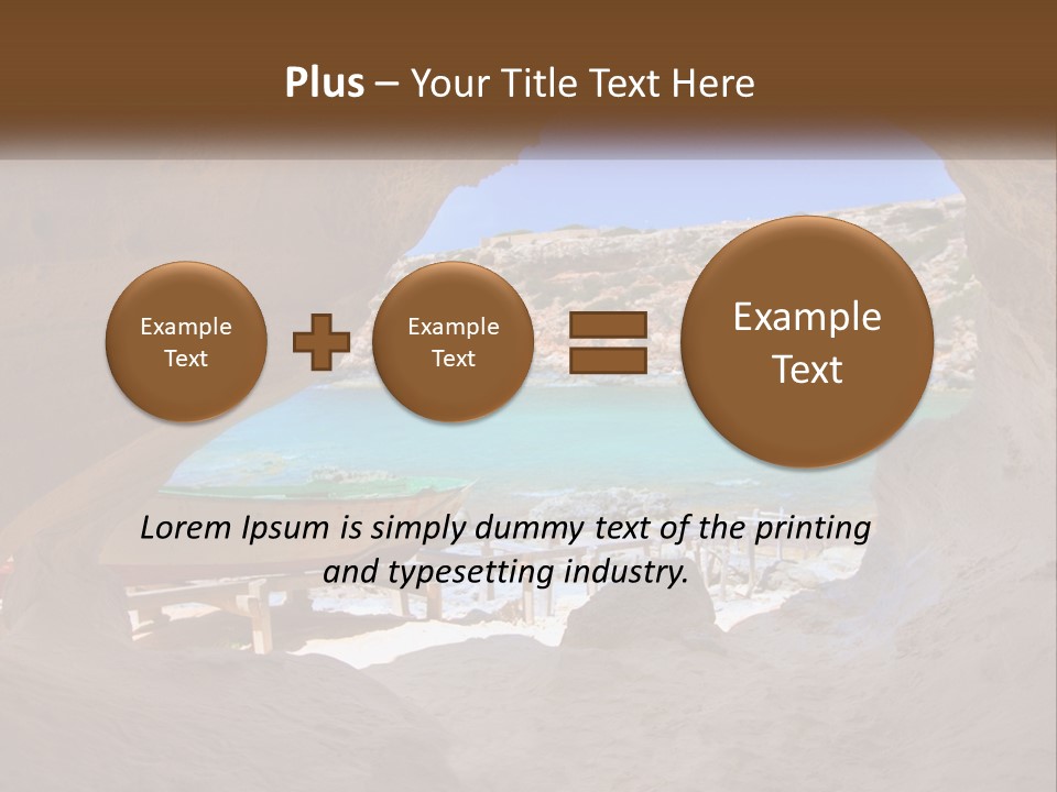 Cove In Baster Terameters In Balearic Islands Of Spain PowerPoint Template