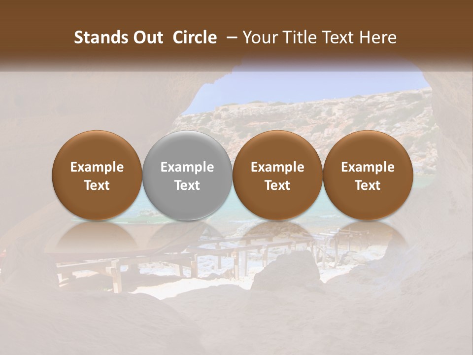 Cove In Baster Terameters In Balearic Islands Of Spain PowerPoint Template