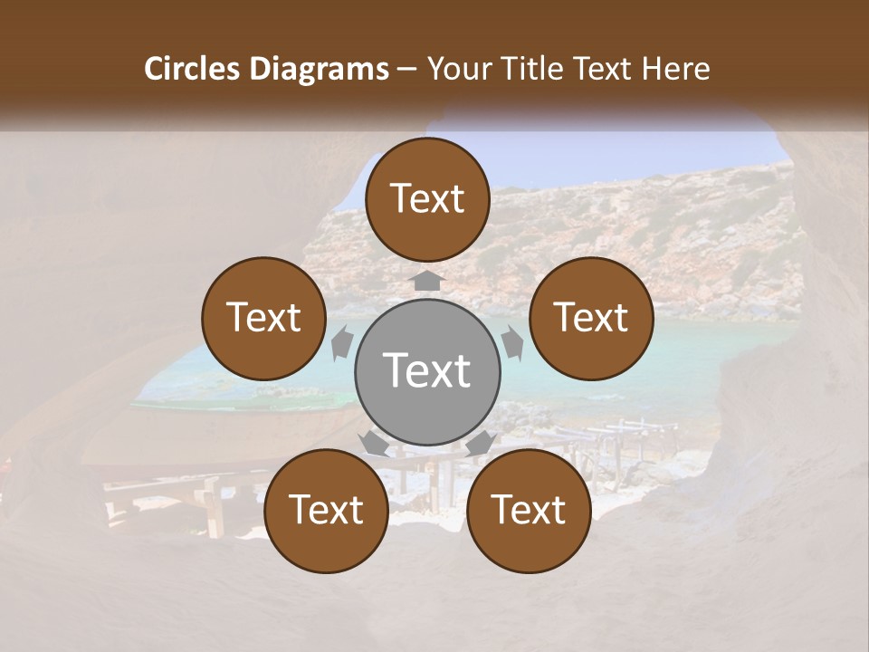 Cove In Baster Terameters In Balearic Islands Of Spain PowerPoint Template