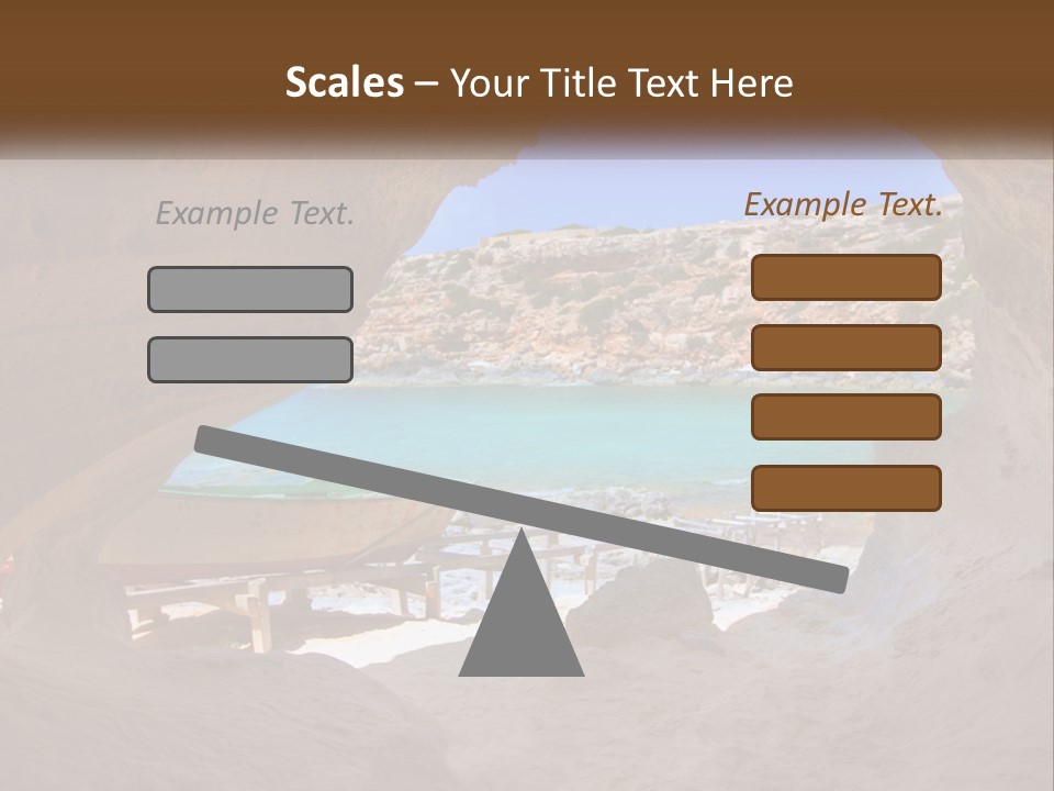 Cove In Baster Terameters In Balearic Islands Of Spain PowerPoint Template