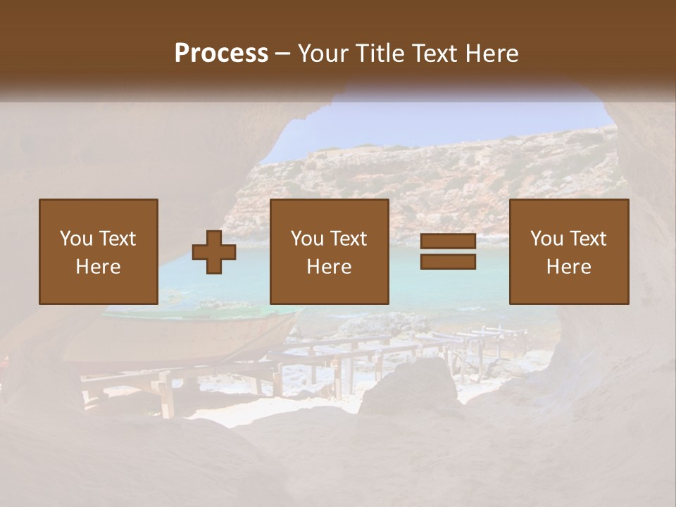 Cove In Baster Terameters In Balearic Islands Of Spain PowerPoint Template