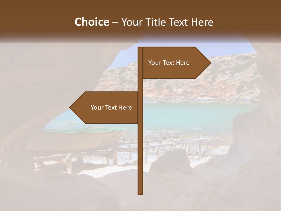 Cove In Baster Terameters In Balearic Islands Of Spain PowerPoint Template