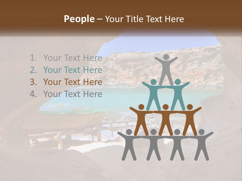 Cove In Baster Terameters In Balearic Islands Of Spain PowerPoint Template