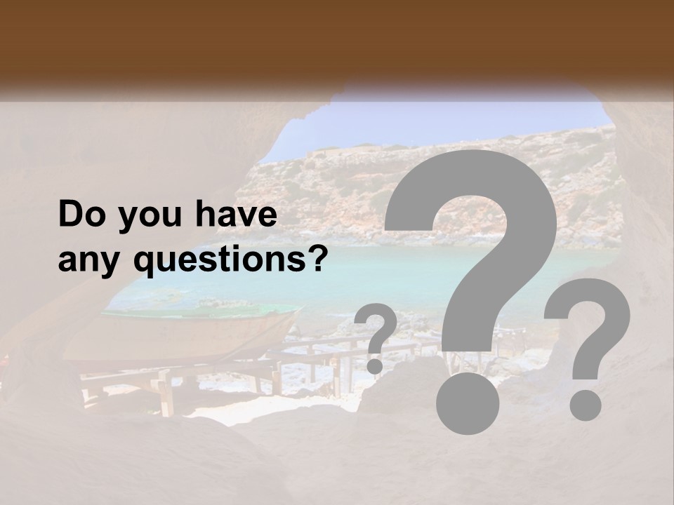 Cove In Baster Terameters In Balearic Islands Of Spain PowerPoint Template