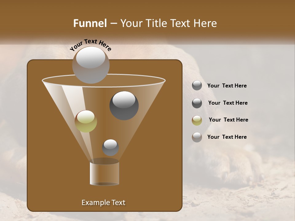 A Brown Dog Laying Down On The Ground PowerPoint Template