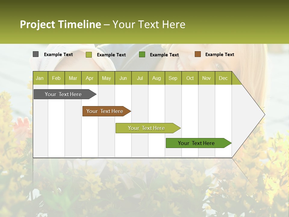 A Woman Holding A Baby In A Field Of Flowers PowerPoint Template