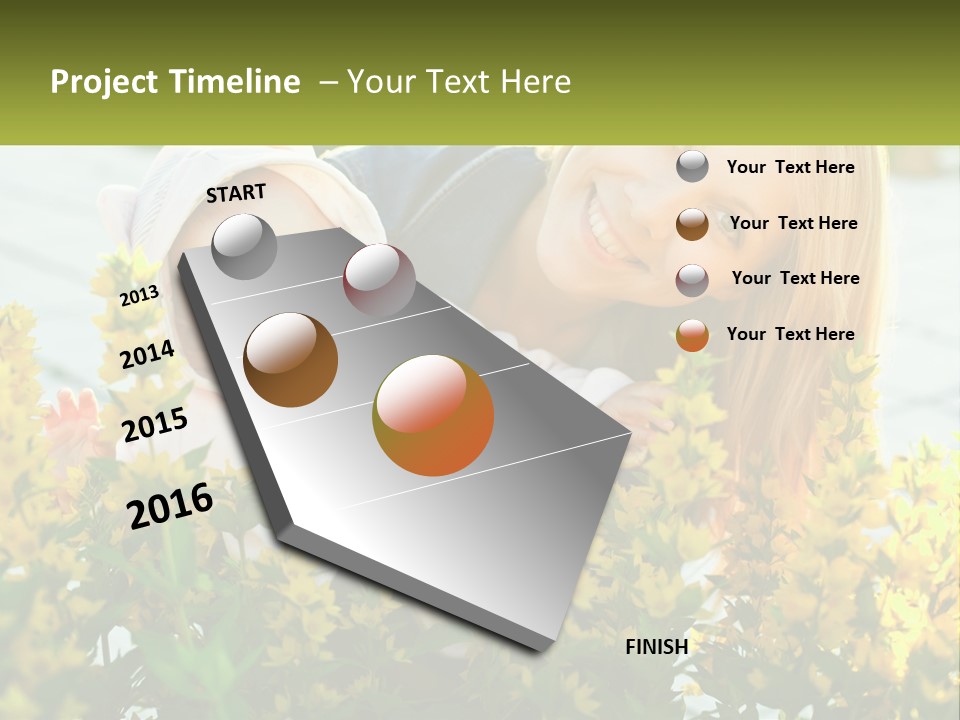 A Woman Holding A Baby In A Field Of Flowers PowerPoint Template