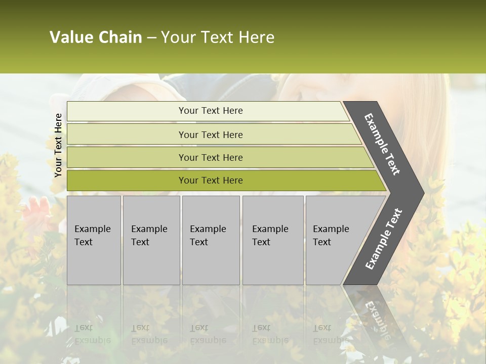 A Woman Holding A Baby In A Field Of Flowers PowerPoint Template