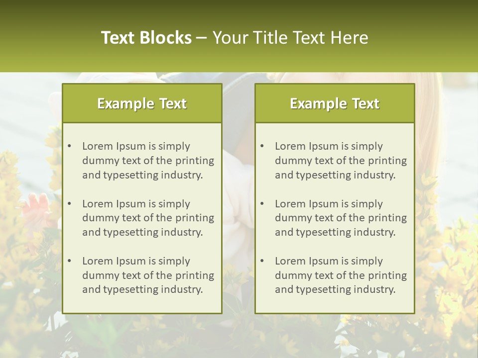 A Woman Holding A Baby In A Field Of Flowers PowerPoint Template