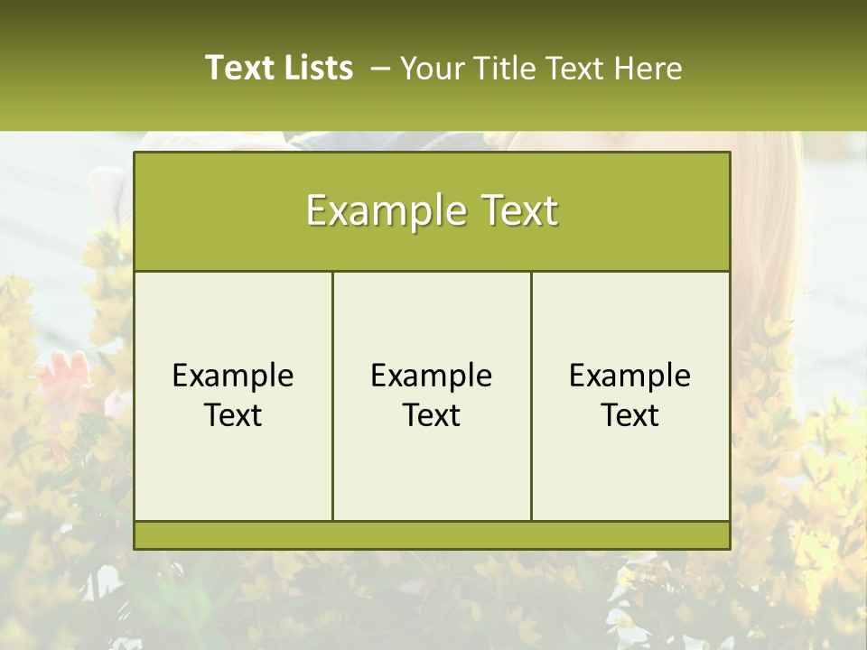 A Woman Holding A Baby In A Field Of Flowers PowerPoint Template