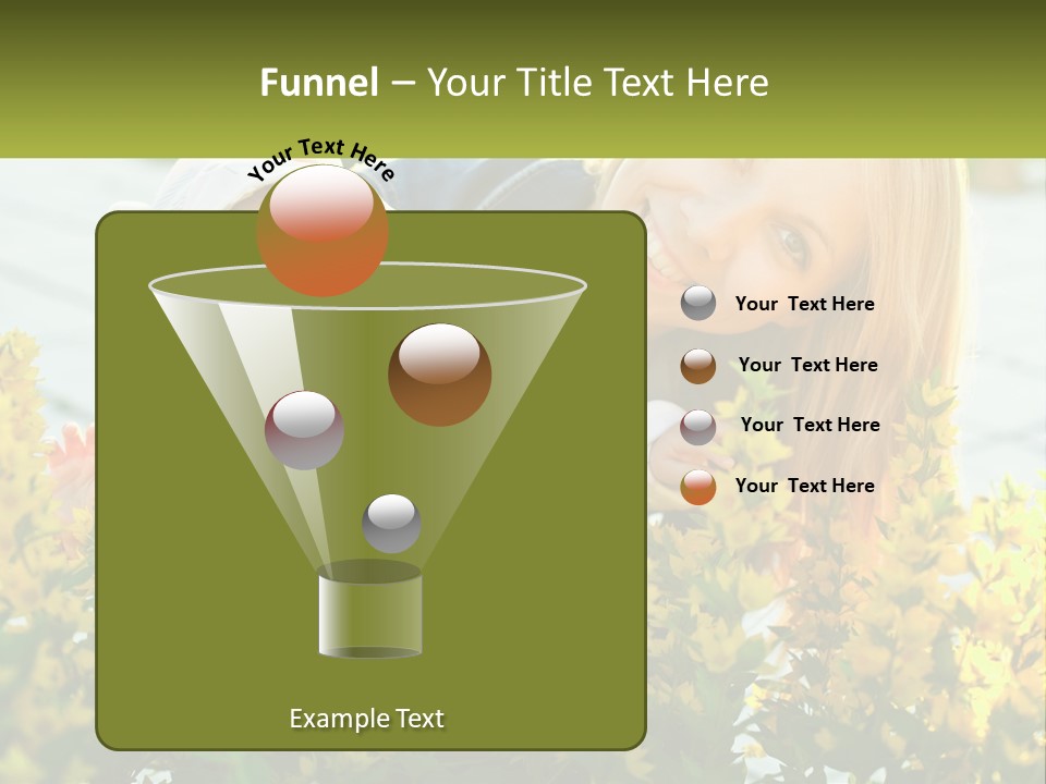 A Woman Holding A Baby In A Field Of Flowers PowerPoint Template