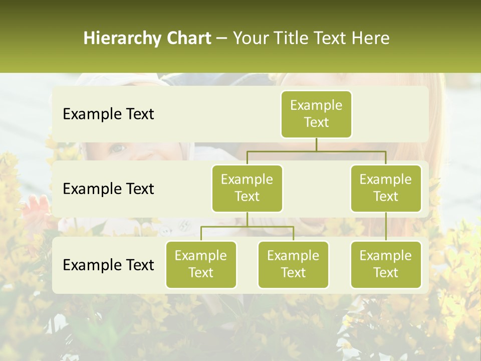 A Woman Holding A Baby In A Field Of Flowers PowerPoint Template