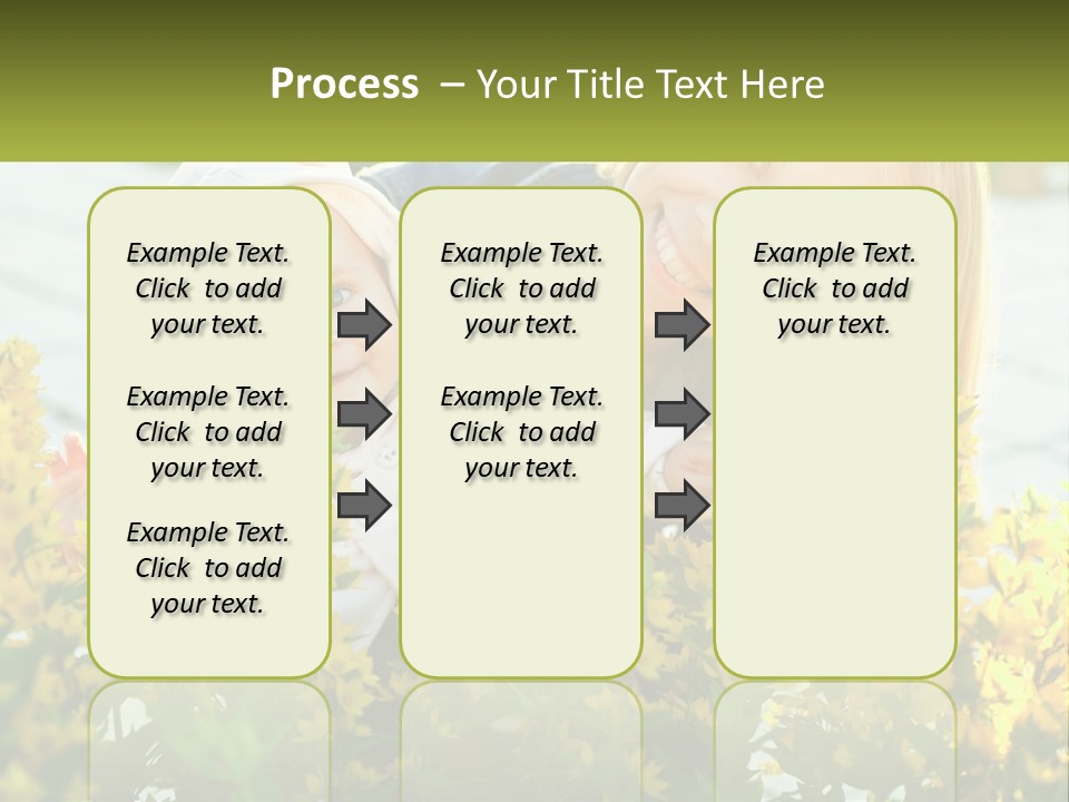 A Woman Holding A Baby In A Field Of Flowers PowerPoint Template