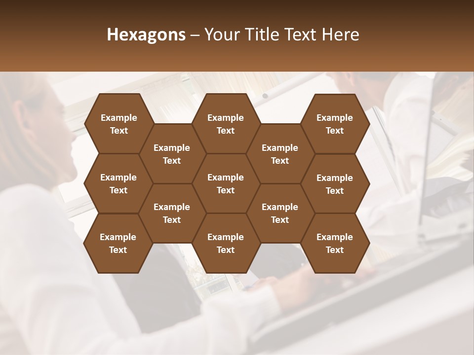 A Group Of Business People In A Meeting PowerPoint Template