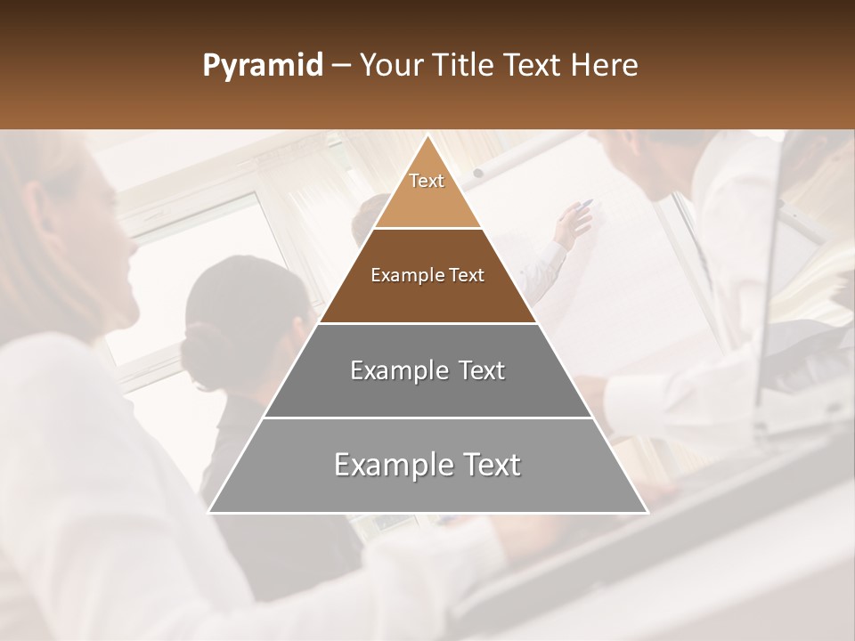 A Group Of Business People In A Meeting PowerPoint Template
