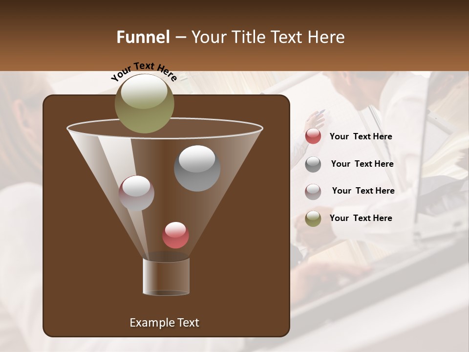 A Group Of Business People In A Meeting PowerPoint Template