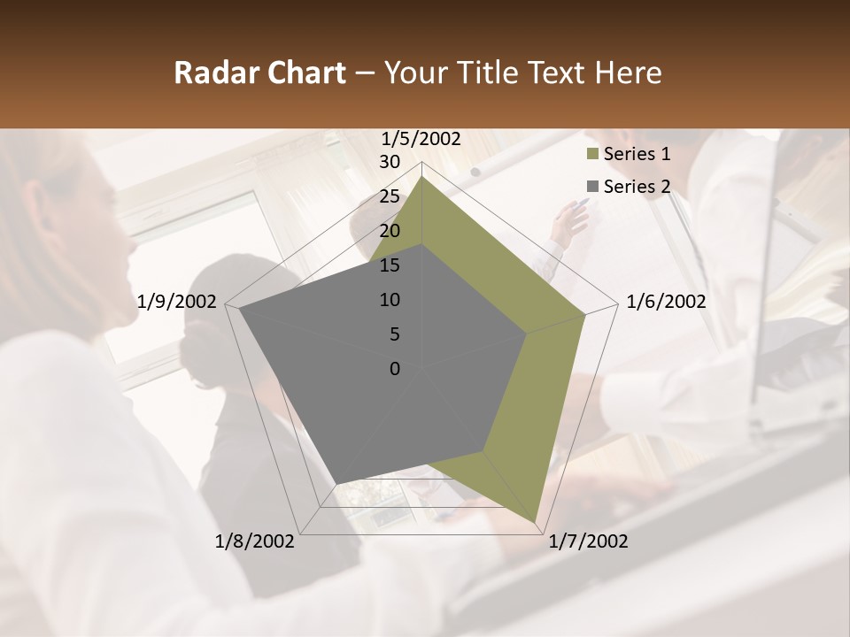 A Group Of Business People In A Meeting PowerPoint Template