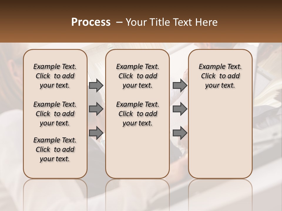 A Group Of Business People In A Meeting PowerPoint Template